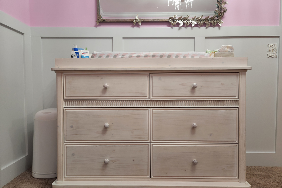 Nursery Dresser Organization