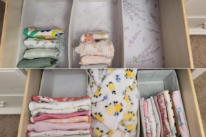 how to organizer newborn dresser