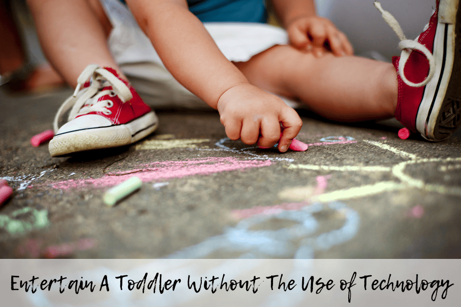entertain a toddler without the use of technology