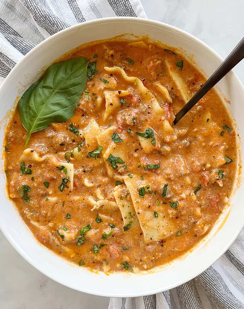 dairy free lasagna soup