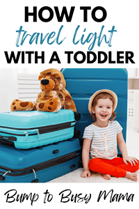 tips for traveling with toddlers