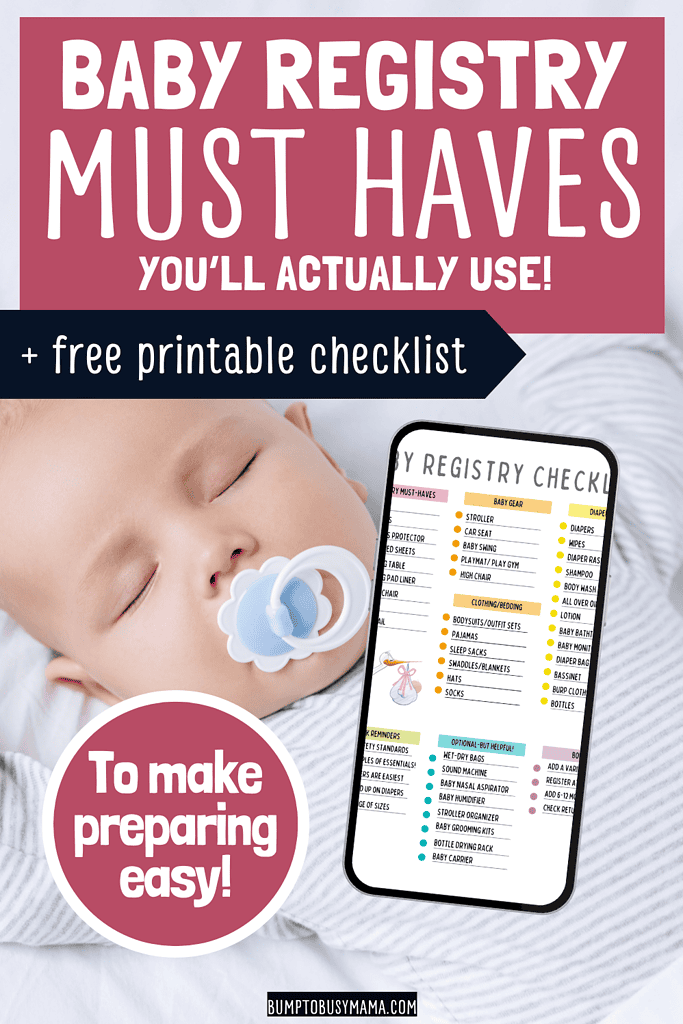baby registry must haves you'll actually use