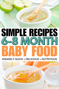 6-8 month baby food
