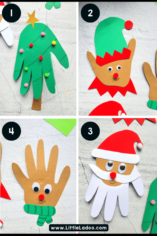 christmas handprint cards