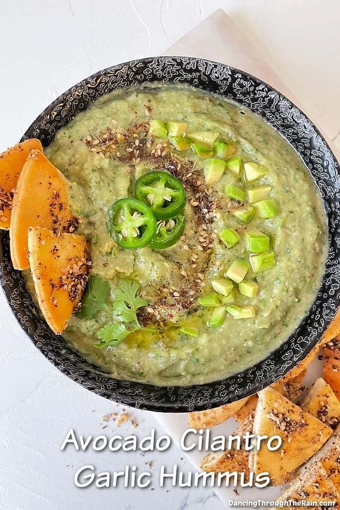 cilantro garlic hummus