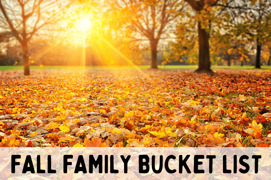 fall family bucket list
