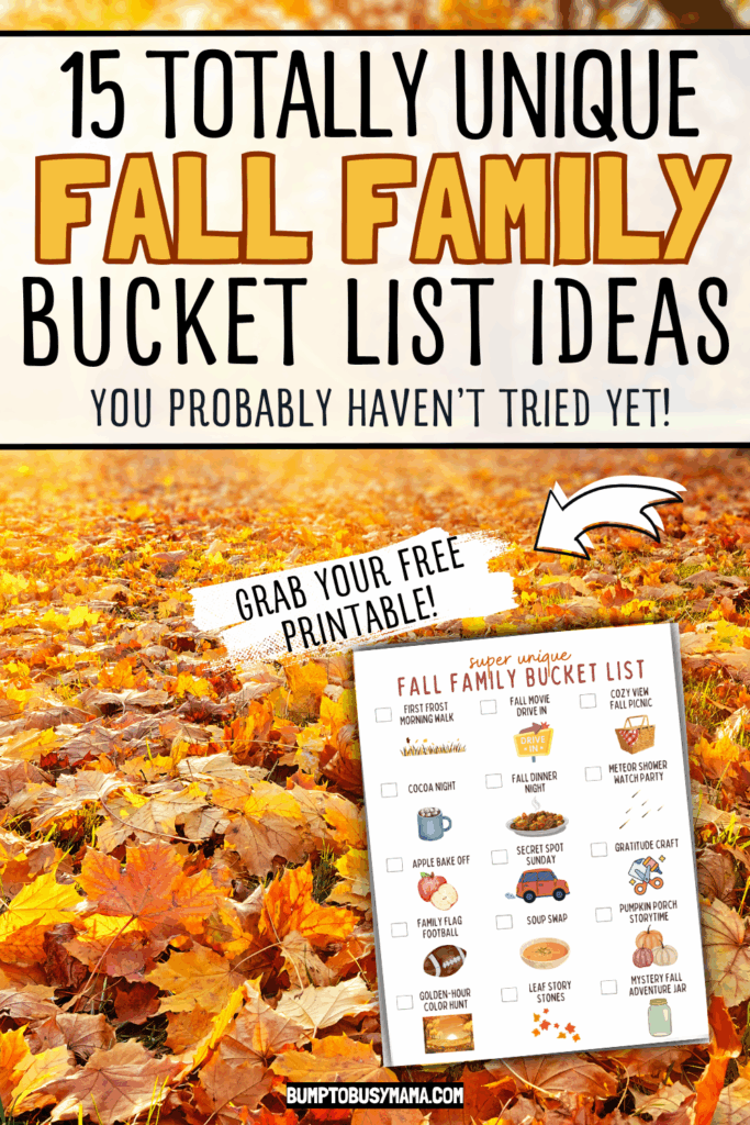 15 totally unique fall family bucket list ideas